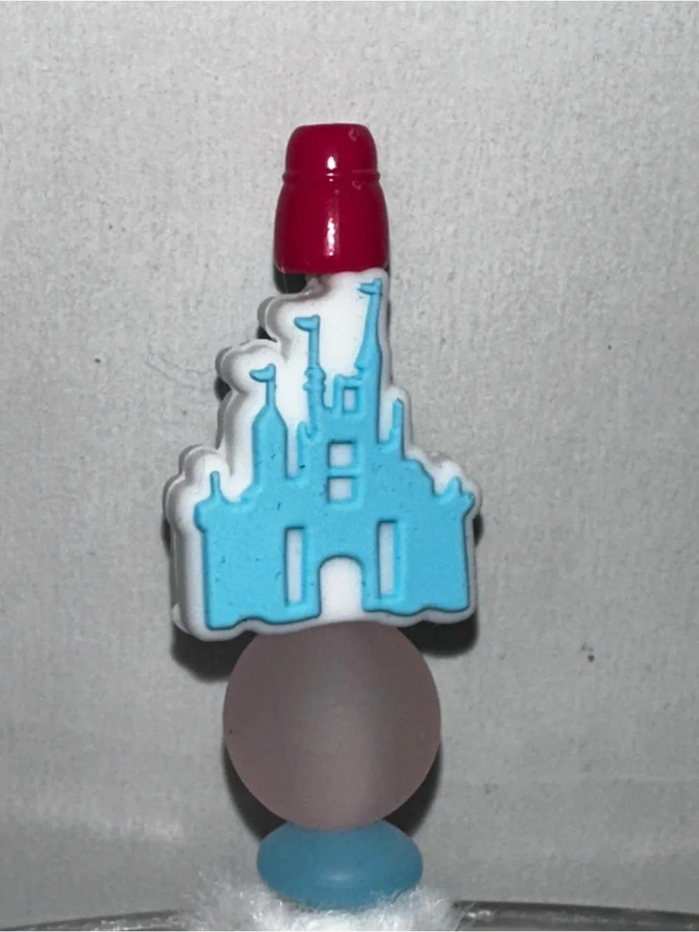 Blue Princess Castle-Themed Custom Pen